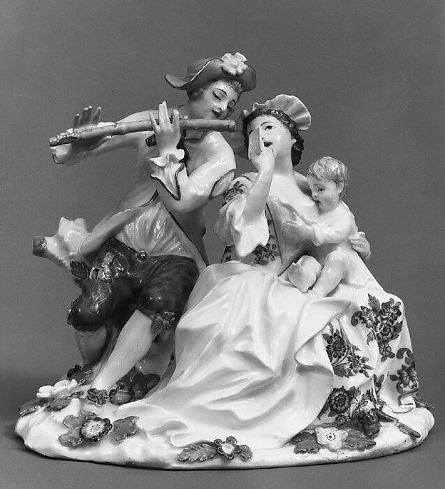 The Happy Family, Meissen Manufactory (German, 1710–present), Hard-paste porcelain, German, Meissen 