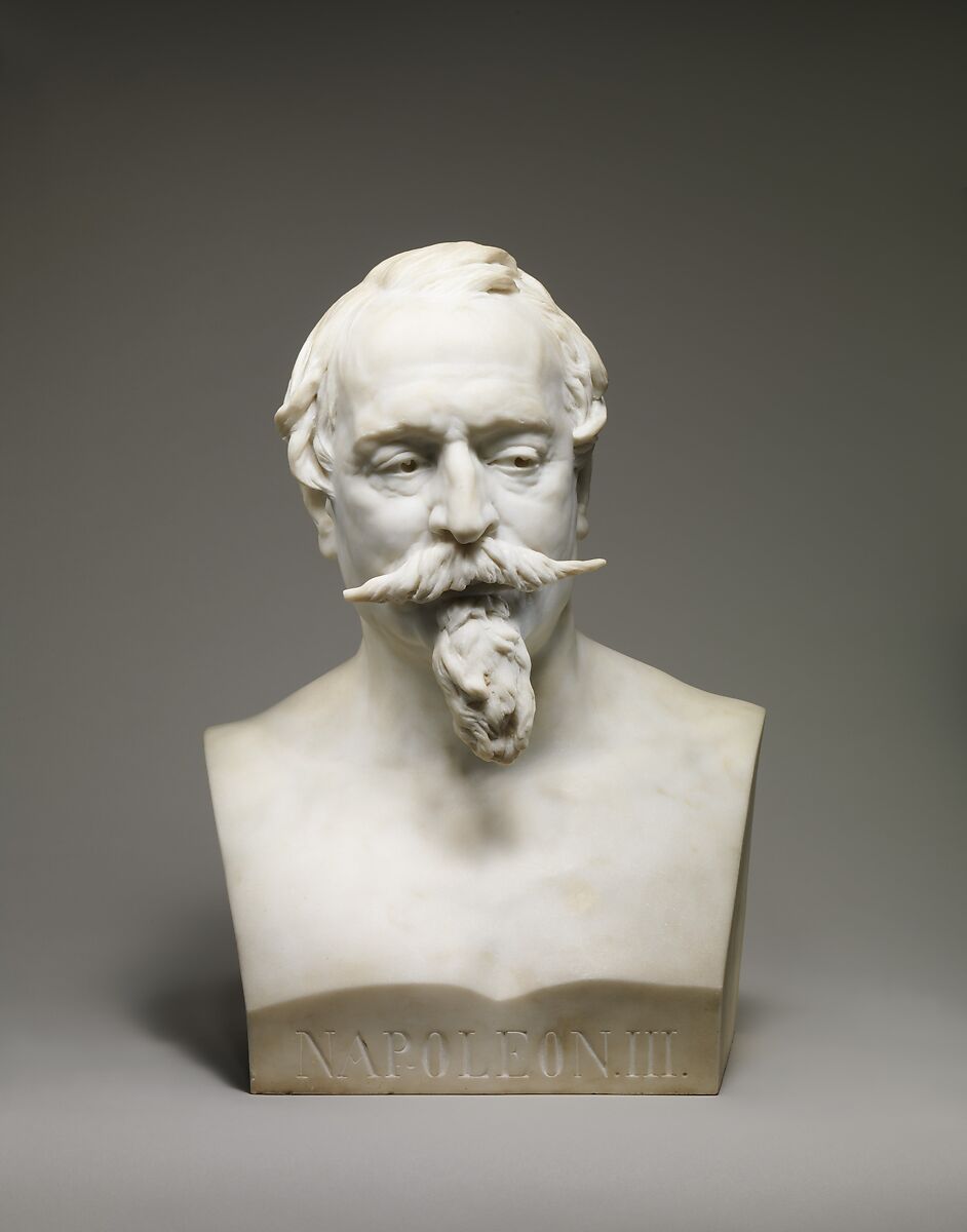 Napoléon III (1808–1873), Emperor of the French, Jean-Baptiste Carpeaux (French, Valenciennes 1827–1875 Courbevoie), Marble, French, Paris