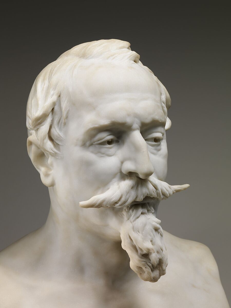 Napoléon III (1808–1873), Emperor of the French, Jean-Baptiste Carpeaux (French, Valenciennes 1827–1875 Courbevoie), Marble, French, Paris