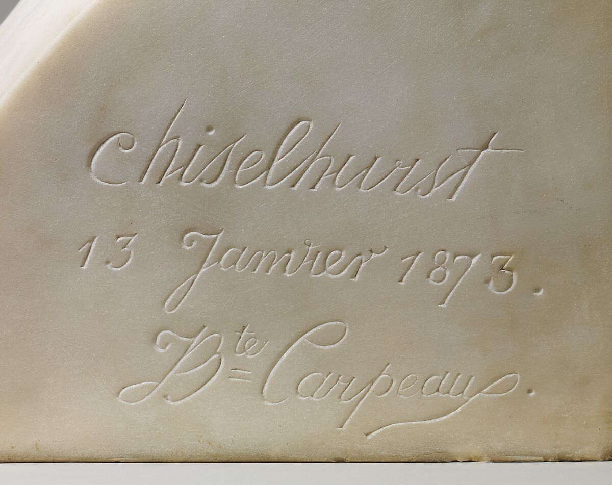 Napoléon III (1808–1873), Emperor of the French, Jean-Baptiste Carpeaux (French, Valenciennes 1827–1875 Courbevoie), Marble, French, Paris