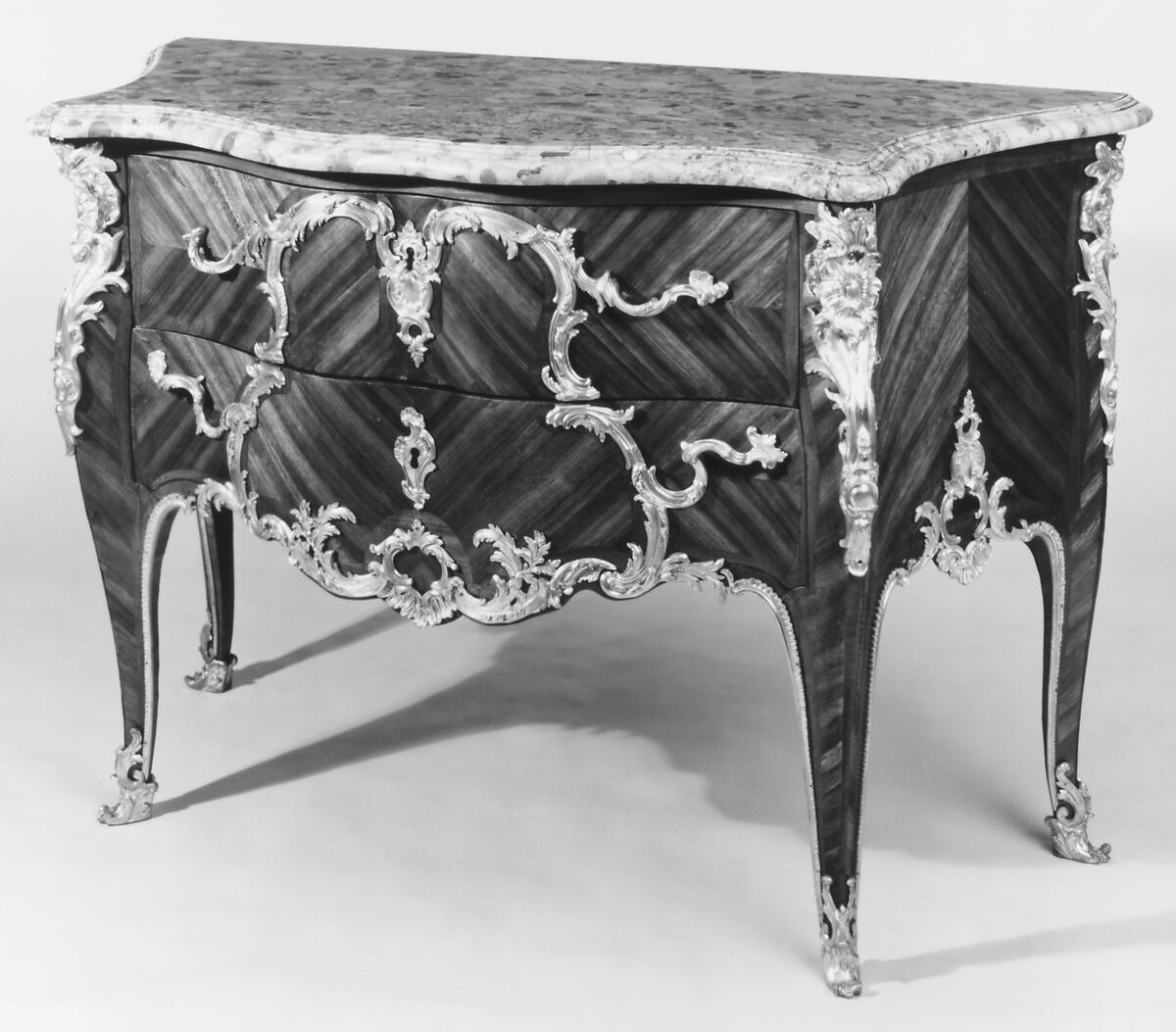 Commode, Possibly Antoine-Mathieu Criaerd (French, 1724–1787), Satiné wood, gilt bronze, marble, French, Paris
