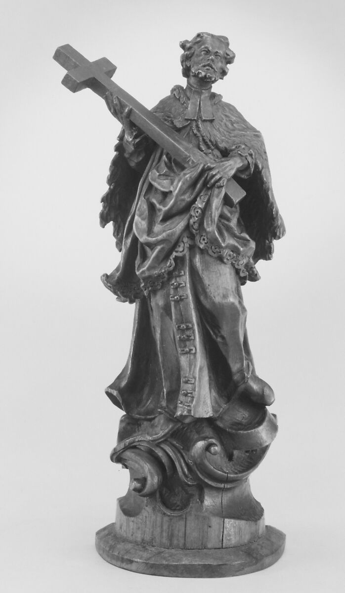 Saint John Nepomuk, Wood, German 