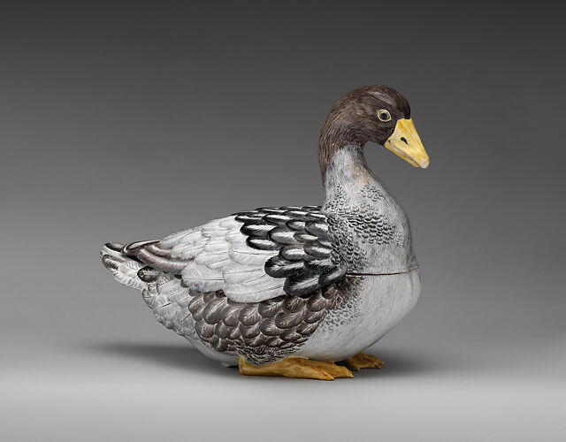 Tureen in the form of a goose (one of a pair)