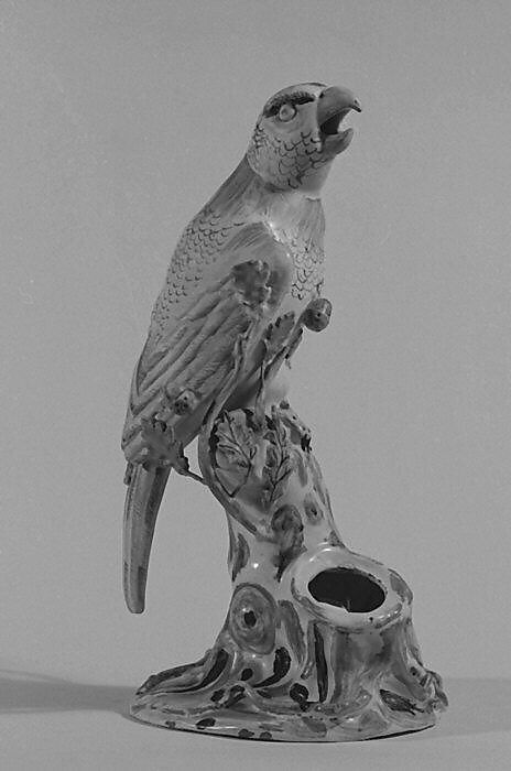 Parrot, Tin-glazed earthenware, German, Florsheim