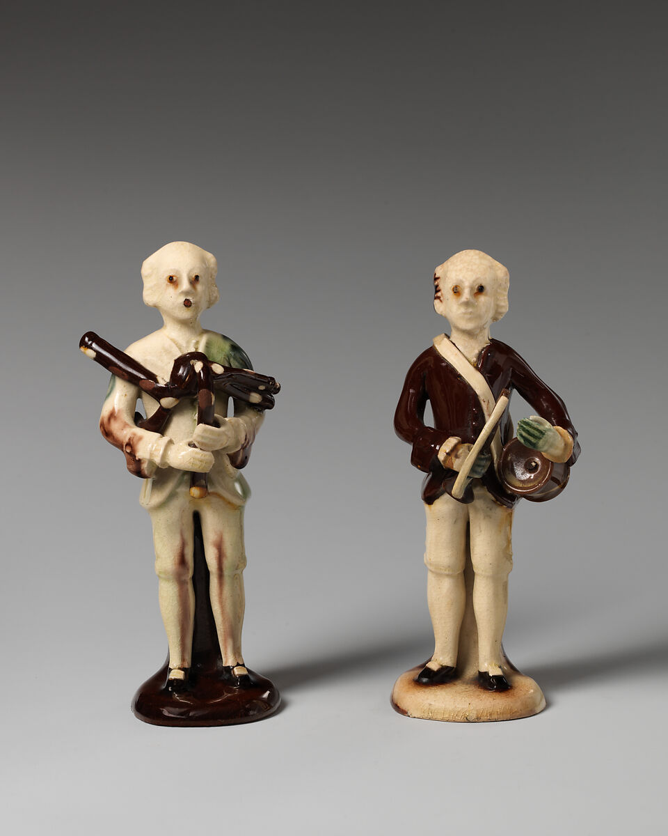 Bugler, Style of Whieldon type, Lead-glazed earthenware, British, Staffordshire