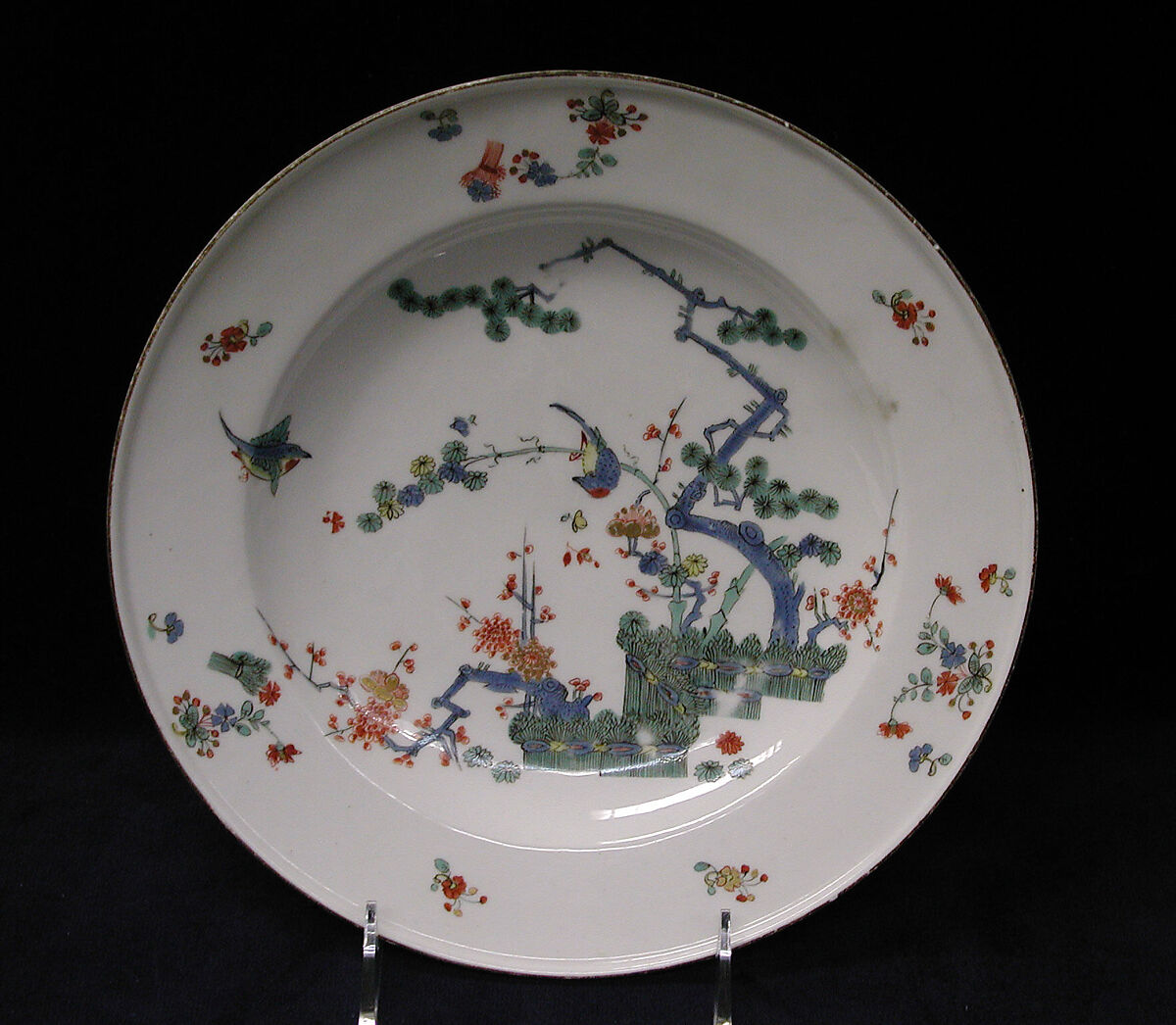 Bowl with cover and stand, Meissen Manufactory (German, 1710–present), Hard-paste porcelain, German, Meissen