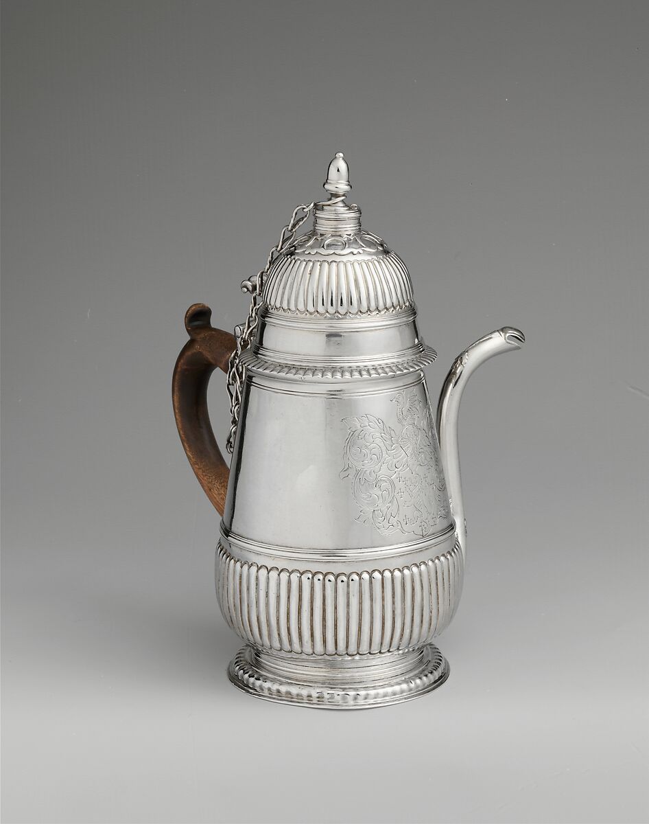 Chocolate Pot, Edward Winslow (1669–1753), Silver, American 