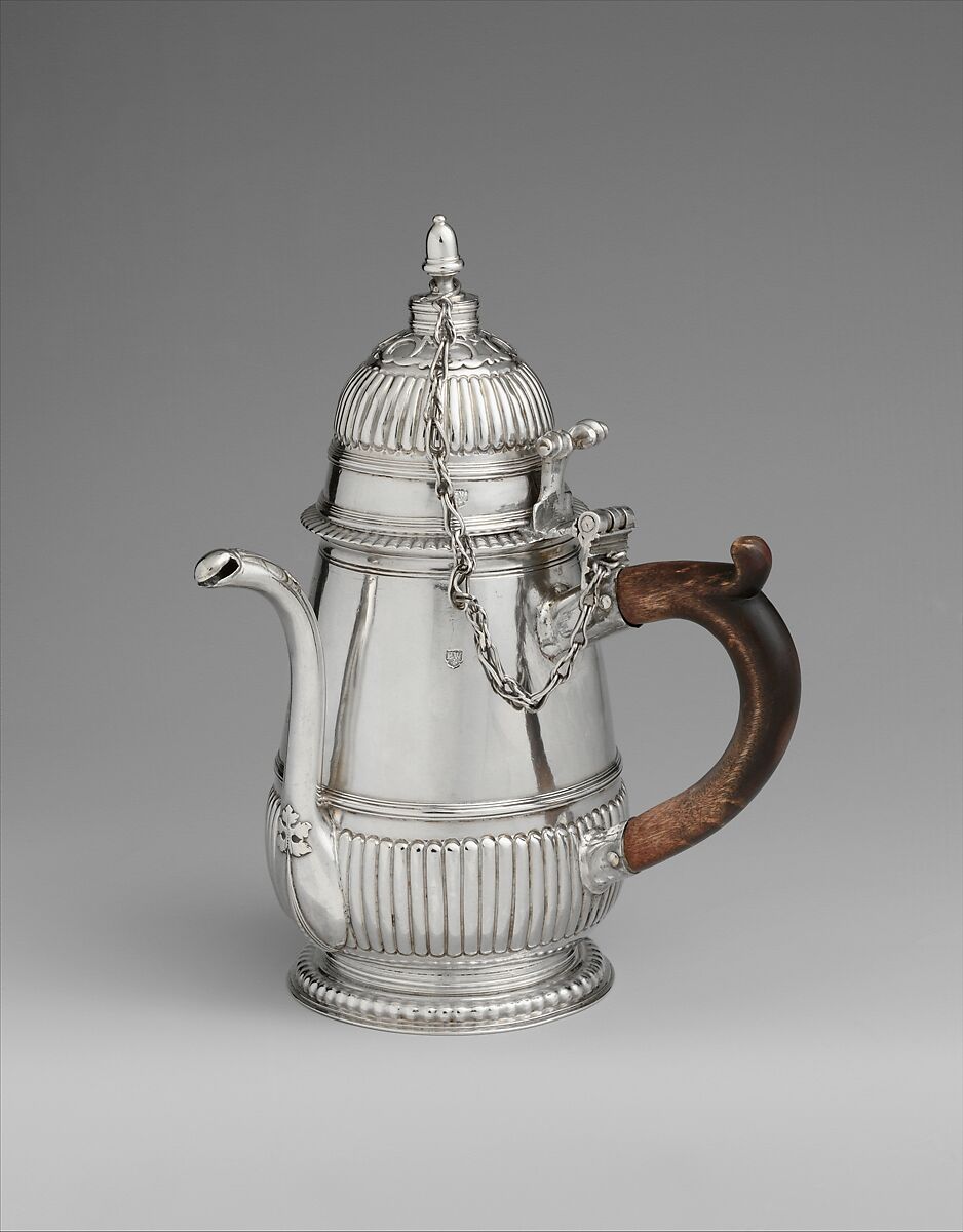 Chocolate Pot, Edward Winslow (1669–1753), Silver, American