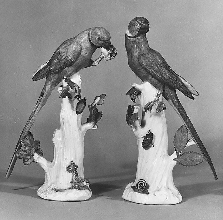 Parakeet (one of a pair), Meissen Manufactory (German, 1710–present), Hard-paste porcelain, German, Meissen 