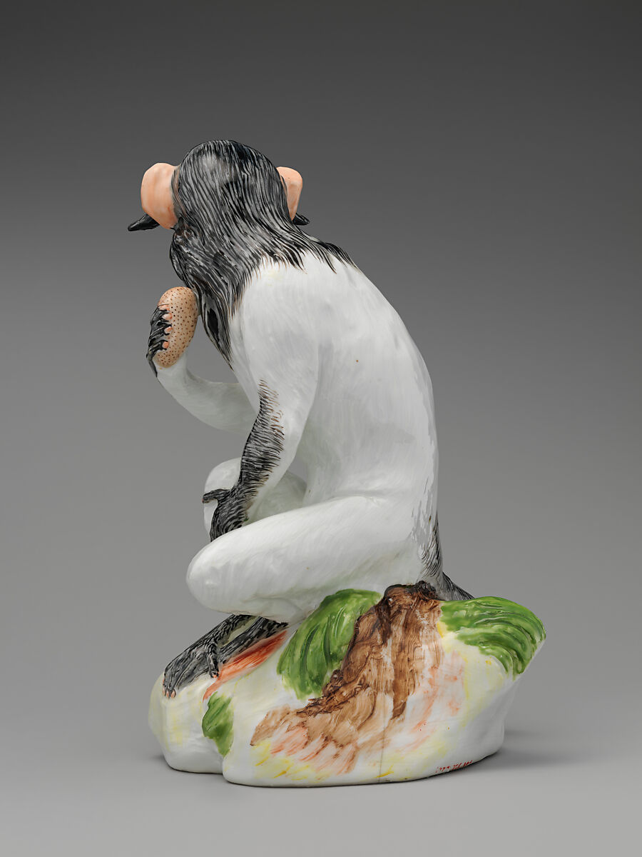 Monkey, Meissen Manufactory (German, 1710–present), Hard-paste porcelain, German, Meissen