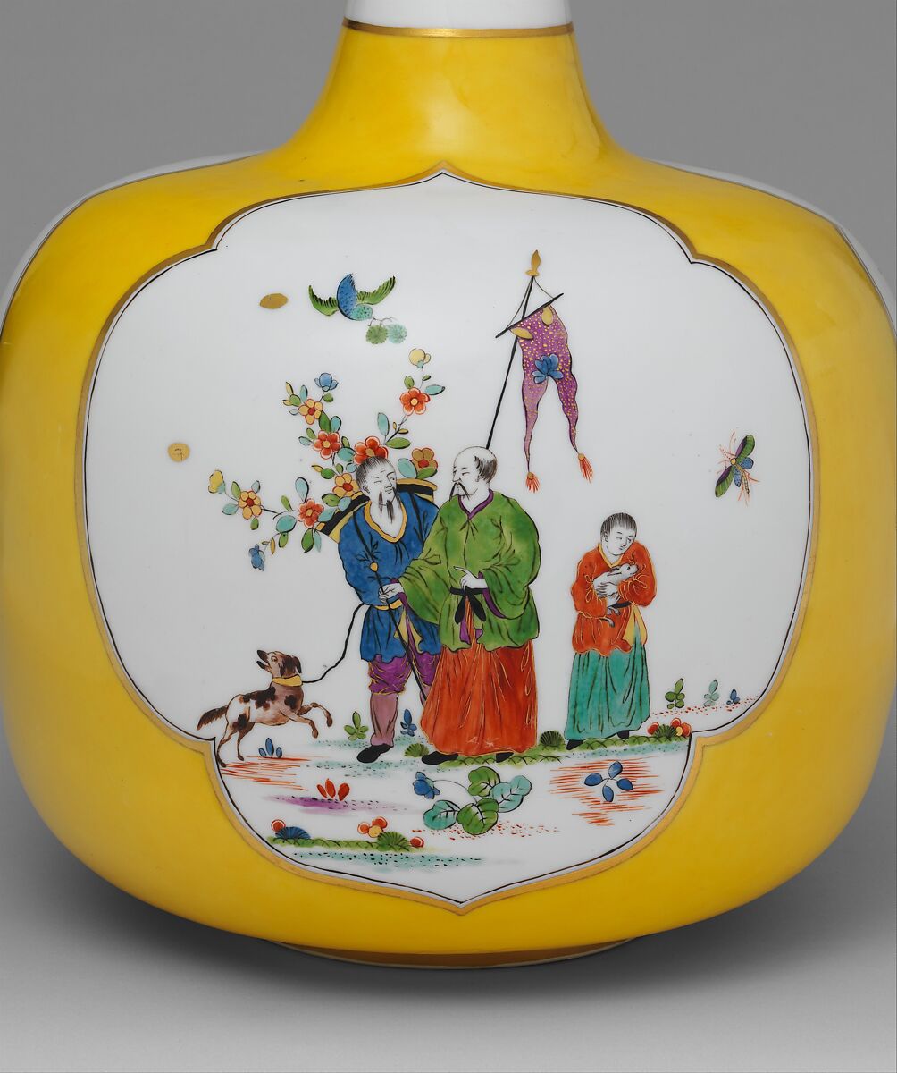 Vase, Meissen Manufactory (German, 1710–present), Hard-paste porcelain decorated in polychrome enamels, gold, German, Meissen