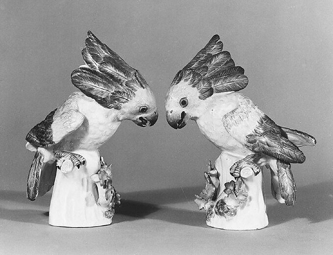 Cockatoo (one of a pair), Meissen Manufactory (German, 1710–present), Hard-paste porcelain, German, Meissen 