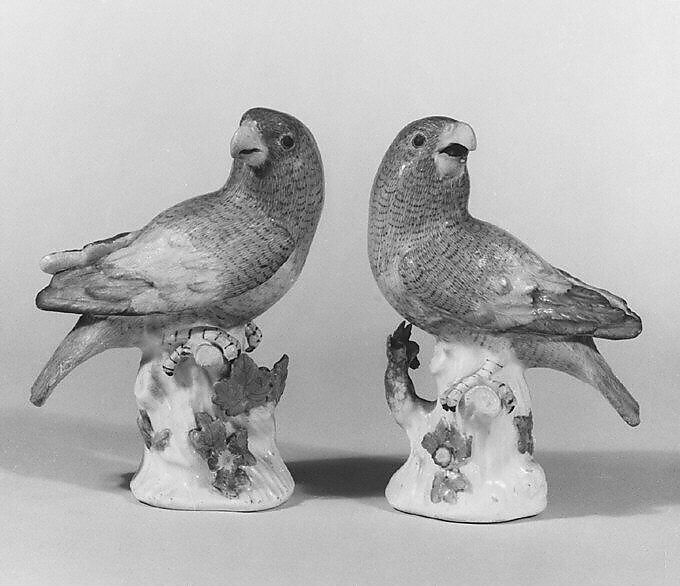 Parrot (one of a pair), Meissen Manufactory (German, 1710–present), Hard-paste porcelain, German, Meissen 