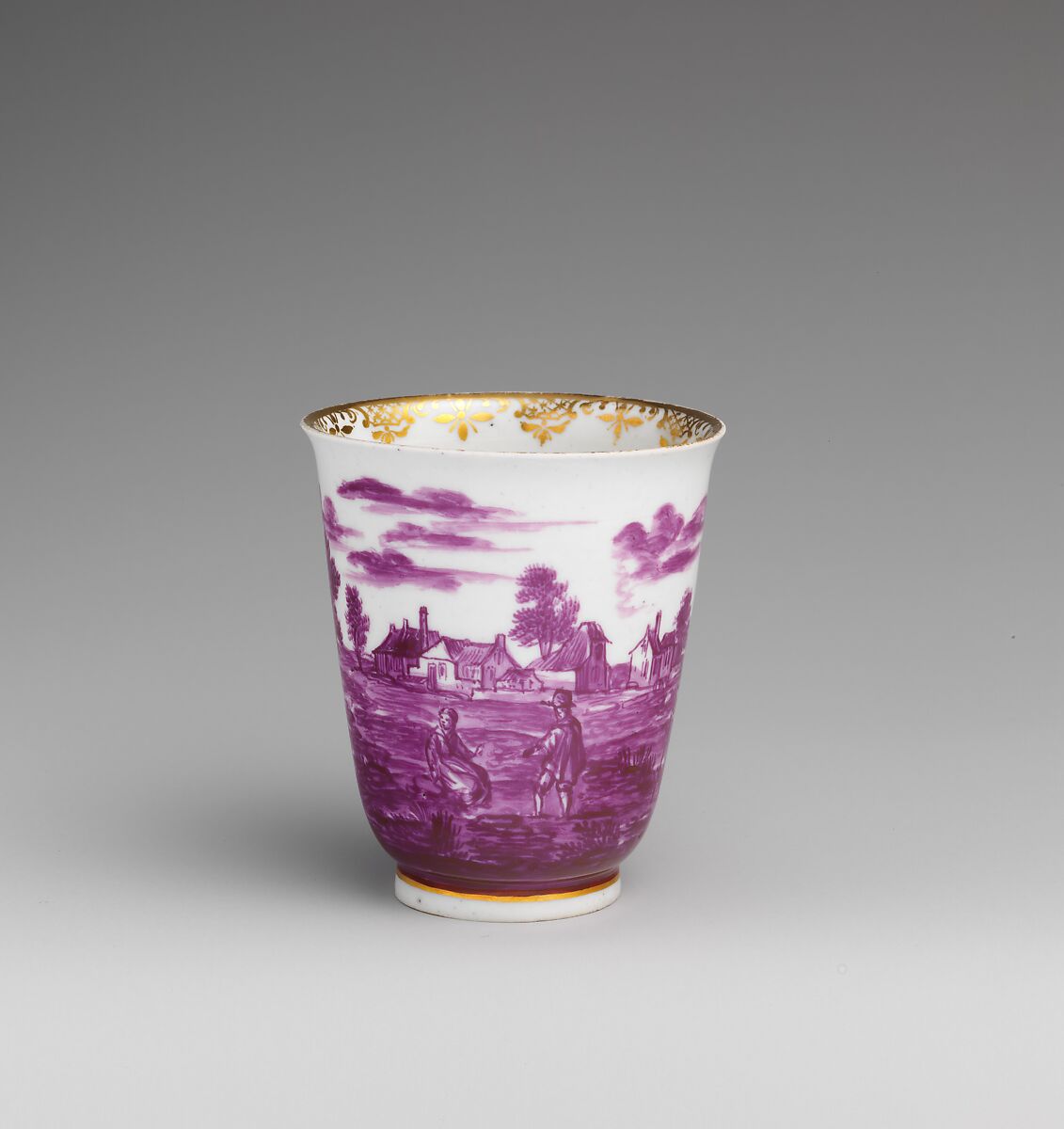 Cup, Possibly Claudius Innocentius Du Paquier period (1718–1744), Hard-paste porcelain, German, Meissen
