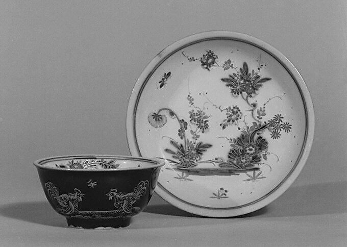 Cup and saucer, Meissen Manufactory (German, 1710–present), Hard-paste porcelain, German, Meissen 