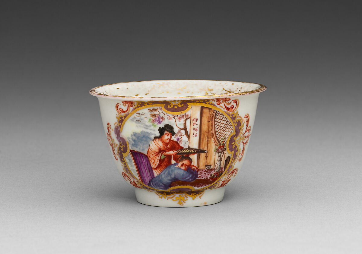 Teabowl and saucer, Meissen Manufactory (German, 1710–present), Hard-paste porcelain, German, Meissen