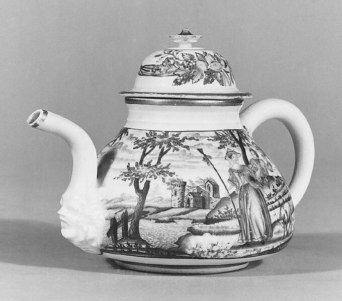 Teapot with cover, Meissen Manufactory (German, 1710–present), Hard-paste porcelain, German, Meissen 