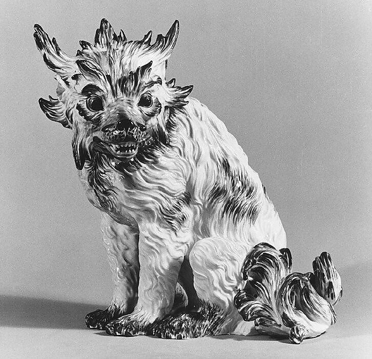 Bolognese dog, Meissen Manufactory (German, 1710–present), Hard-paste porcelain, German, Meissen 