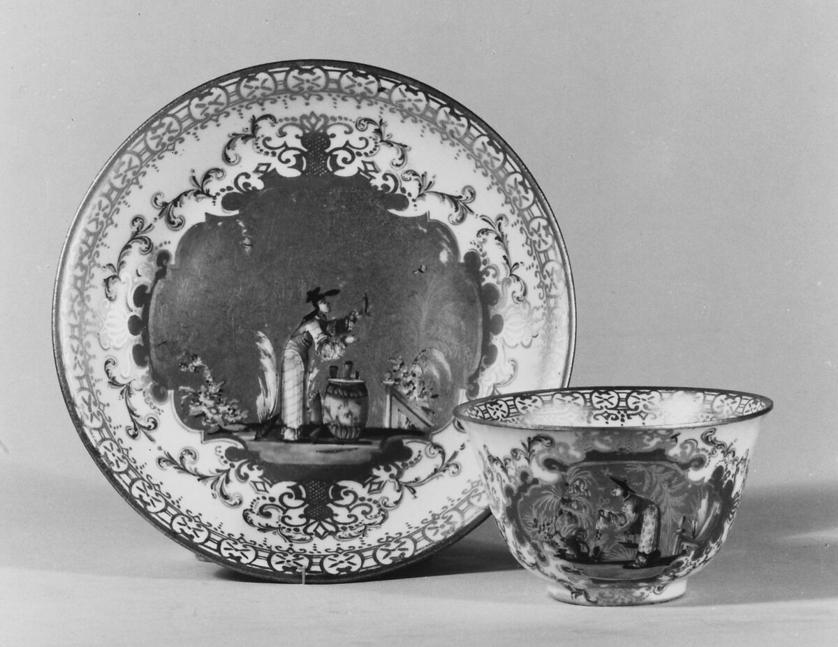 Teabowl (part of a service), Meissen Manufactory (German, 1710–present), Hard-paste porcelain, German, Meissen 