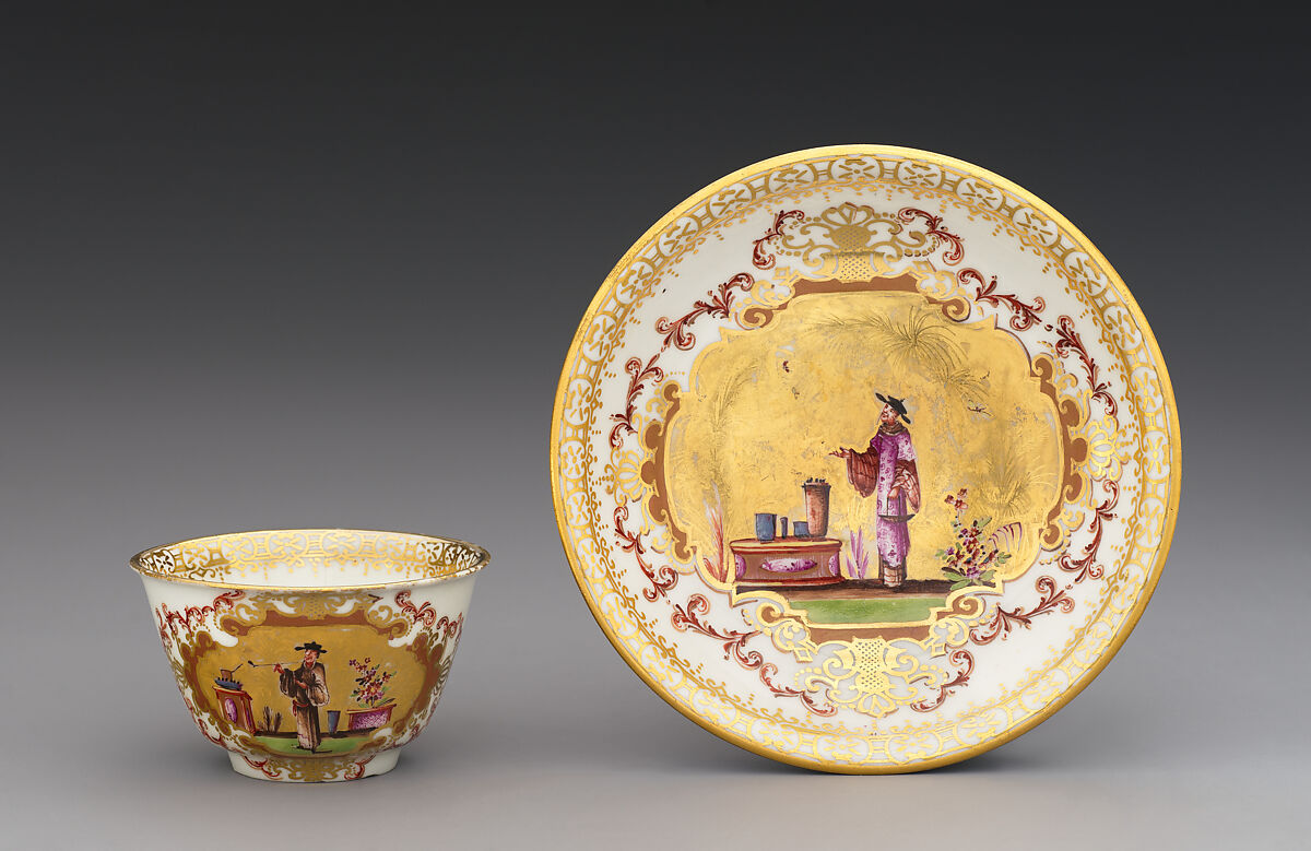 Saucer (part of a service), Meissen Manufactory (German, 1710–present), Hard-paste porcelain, German, Meissen