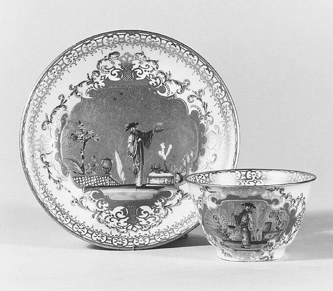 Teabowl (part of a service), Meissen Manufactory (German, 1710–present), Hard-paste porcelain, German, Meissen 