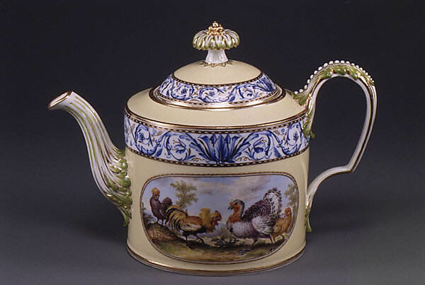 Teapot with cover and stand (part of a service)