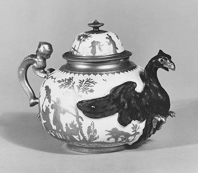 Teapot, Meissen Manufactory (German, 1710–present), Hard-paste porcelain, German, Meissen 