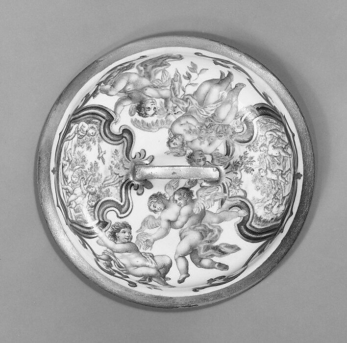 Two-handled cup with cover, Meissen Manufactory (German, 1710–present), Hard-paste porcelain, German, Meissen