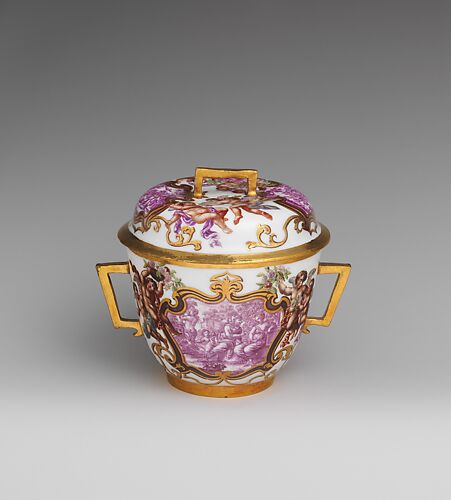 Two-handled cup with cover