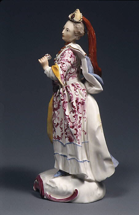 Sultana (one of a pair), Fulda Pottery and Porcelain Manufactory (German, 1764–1789), Hard-paste porcelain, German, Fulda
