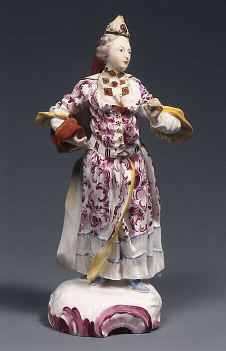 Sultana (one of a pair), Fulda Pottery and Porcelain Manufactory (German, 1764–1789), Hard-paste porcelain, German, Fulda 