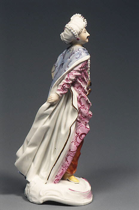 Sultan (one of a pair), Fulda Pottery and Porcelain Manufactory (German, 1764–1789), Hard-paste porcelain, German, Fulda