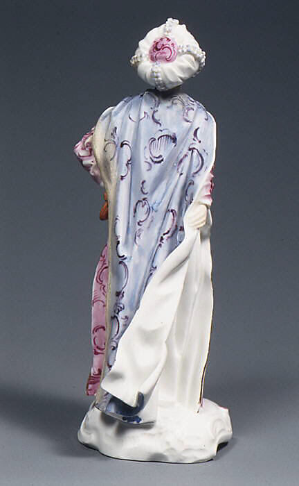 Sultan (one of a pair), Fulda Pottery and Porcelain Manufactory (German, 1764–1789), Hard-paste porcelain, German, Fulda