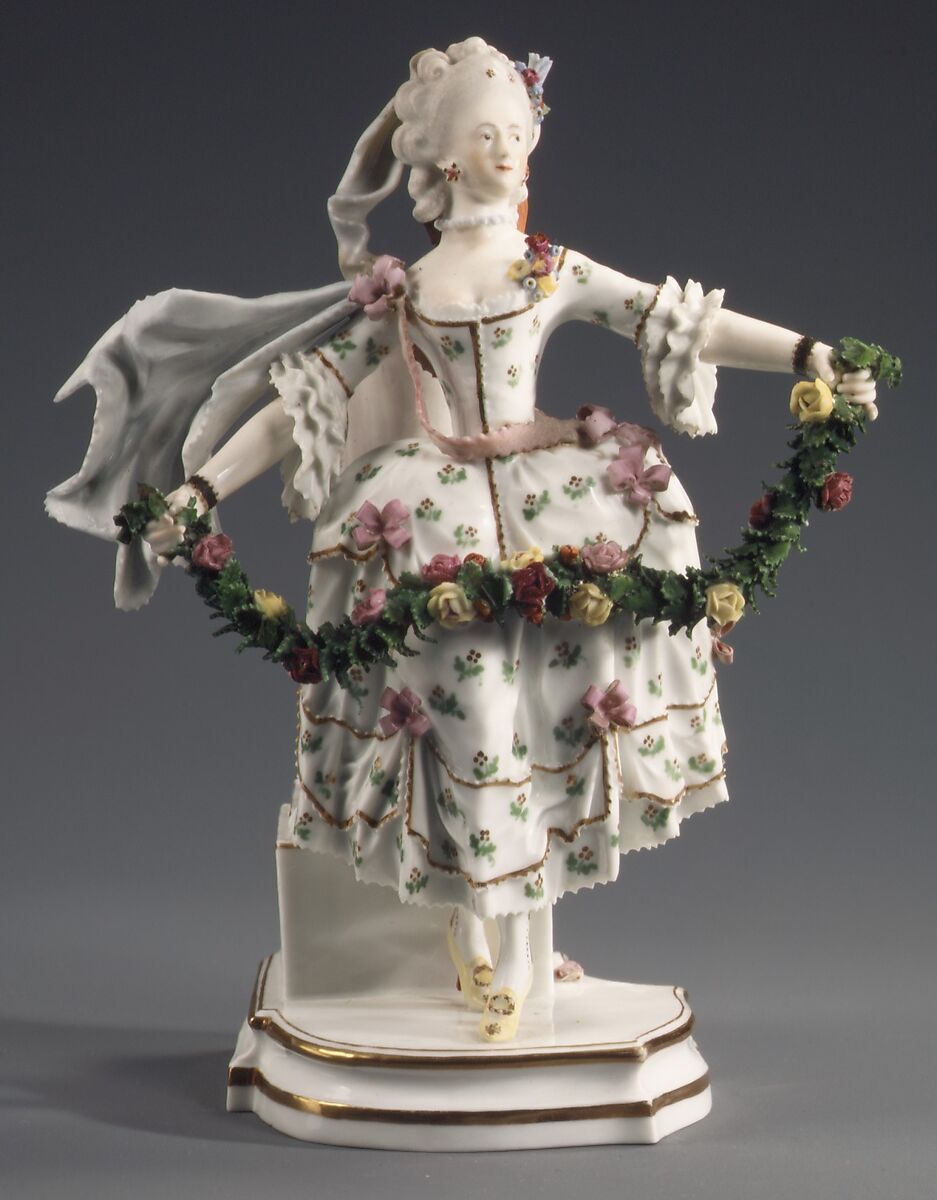 Dancer, Fulda Pottery and Porcelain Manufactory (German, 1764–1789), Hard-paste porcelain, German, Fulda 