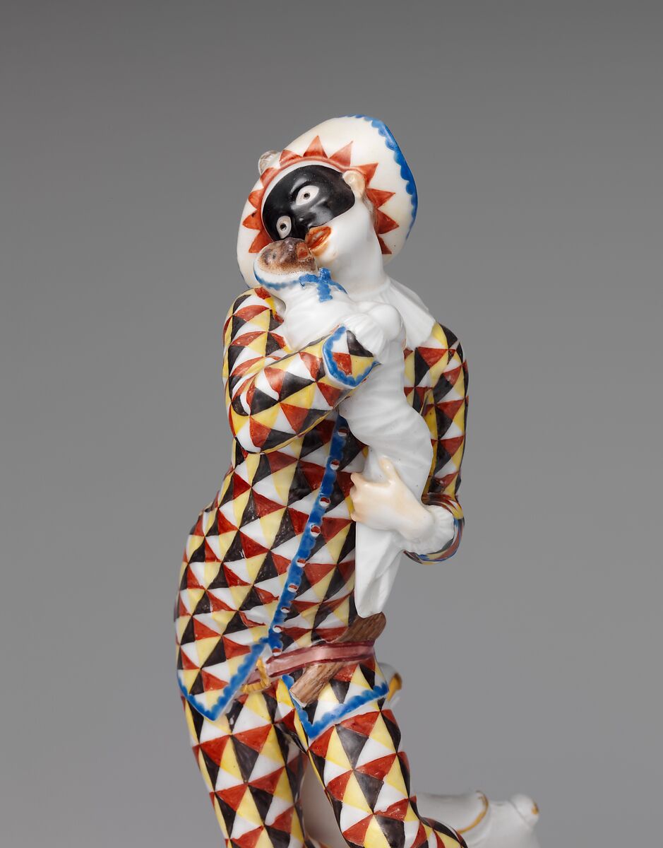 Harlequin, Nymphenburg Porcelain Manufactory (German, 1747–present), Hard-paste porcelain, German, Neudeck-Nymphenburg