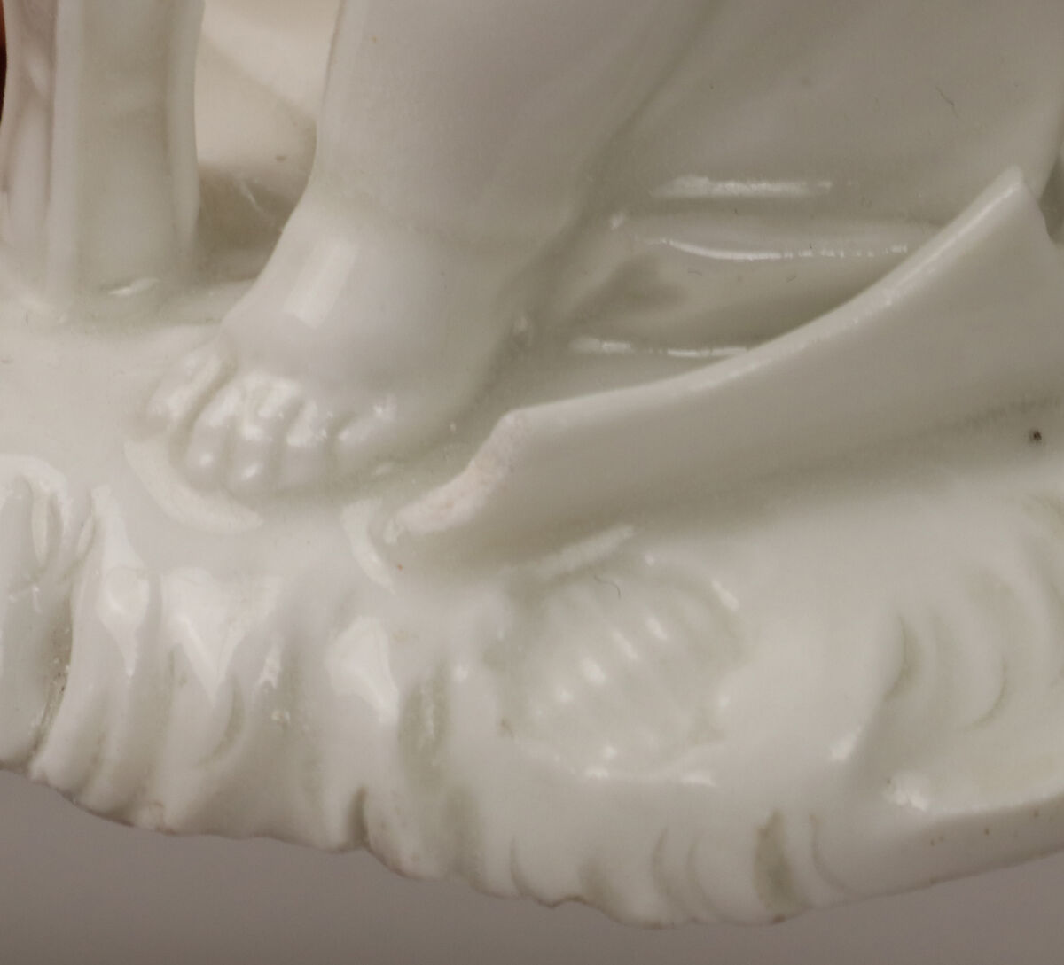 Putto as Saturn, Nymphenburg Porcelain Manufactory (German, 1747–present), Hard-paste porcelain, German, Neudeck-Nymphenburg