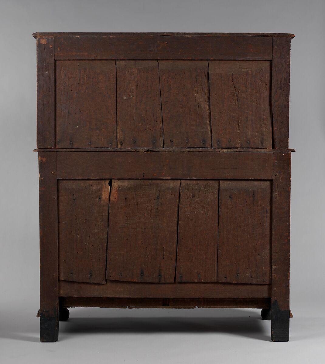 Cupboard, Oak, maple, yellow poplar, with oak and pine, American