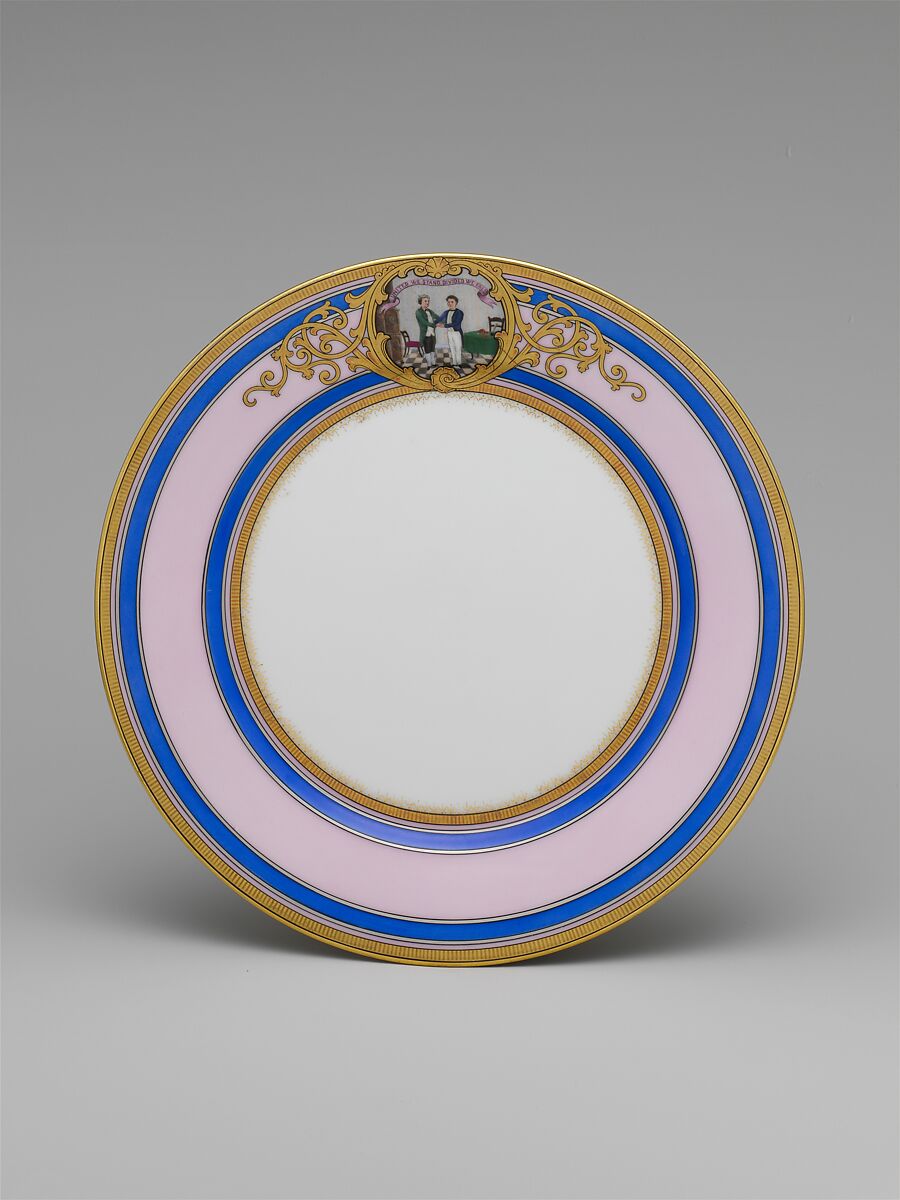 Continental Porcelain Plate, Kentucky, Joseph S. Potter (1822–1904), Porcelain, American 