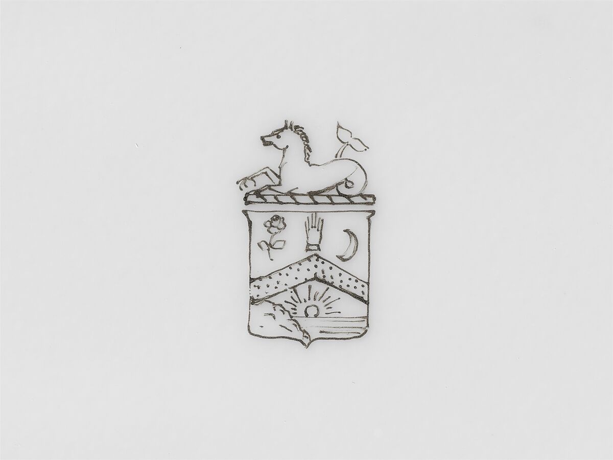 Continental Porcelain Plate, Kentucky, Joseph S. Potter (1822–1904), Porcelain, American