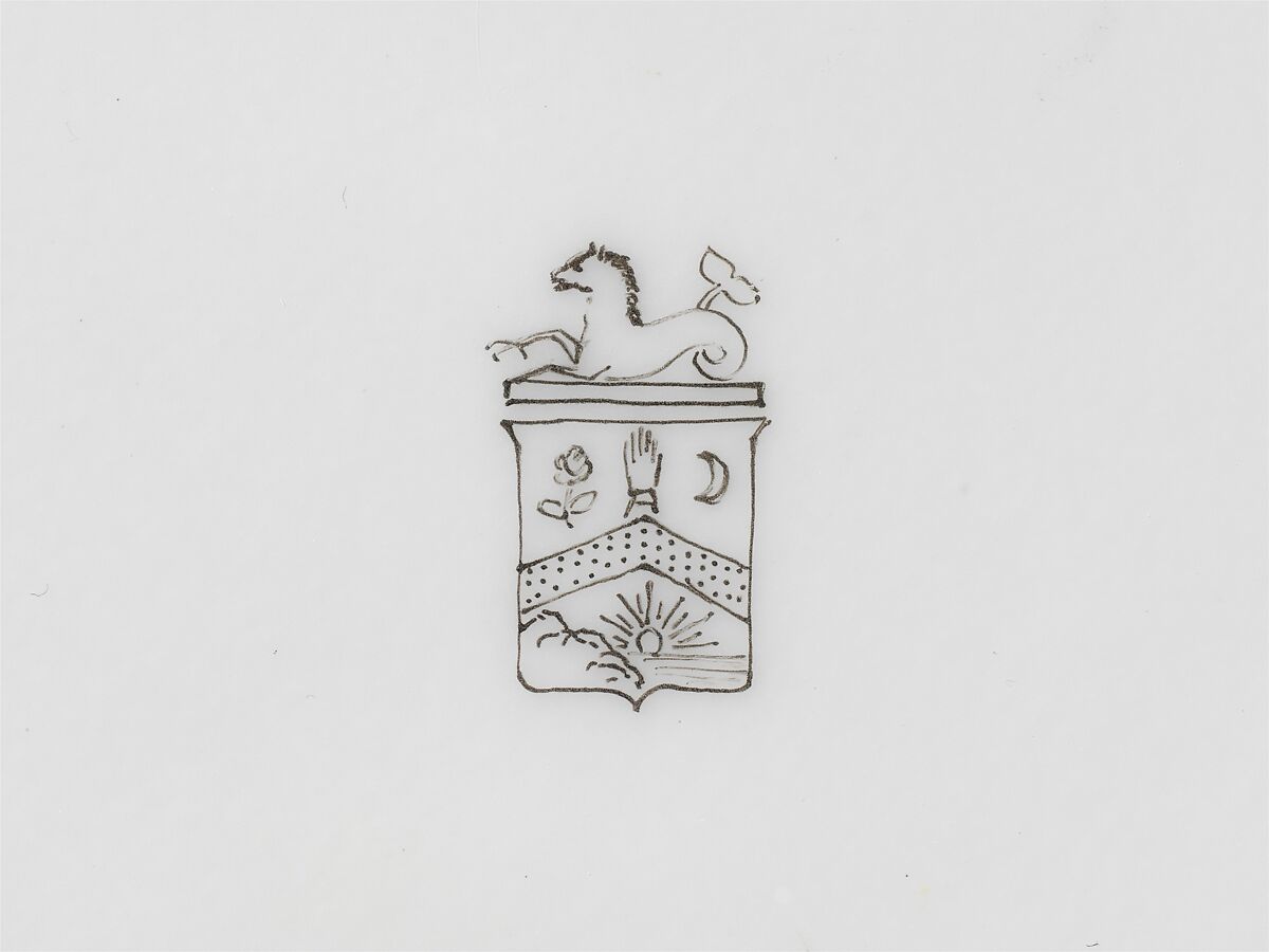 Continental Porcelain Plate, Alabama, Joseph S. Potter (1822–1904), Porcelain, American