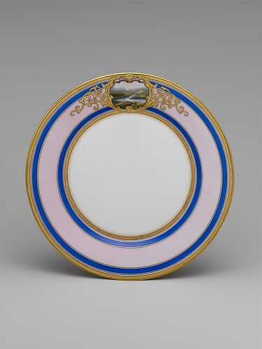 Continental Porcelain Plate, Ohio