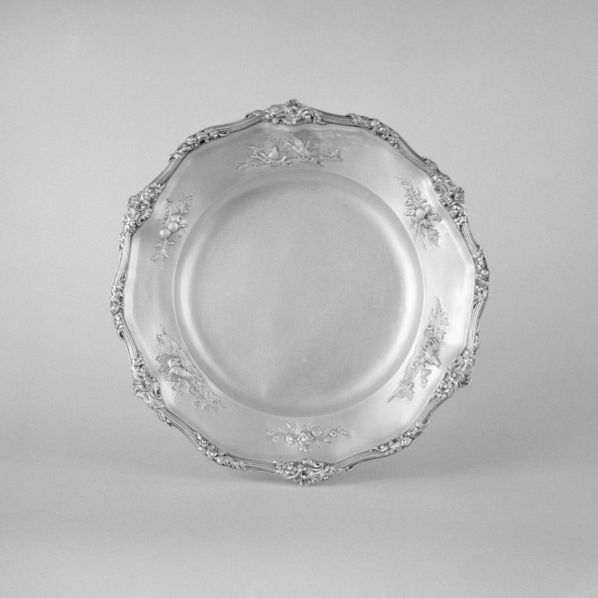 Plate, Abraham Drentwett IV (1711–1785, master 1741), Silver gilt, German, Augsburg 