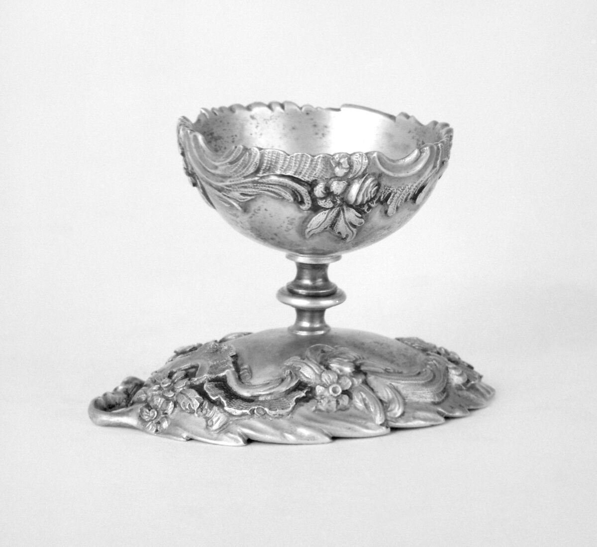 Reversable egg cup, Johann Jakob Adam (ca. 1720–1791, master 1748), Silver gilt, German, Augsburg 