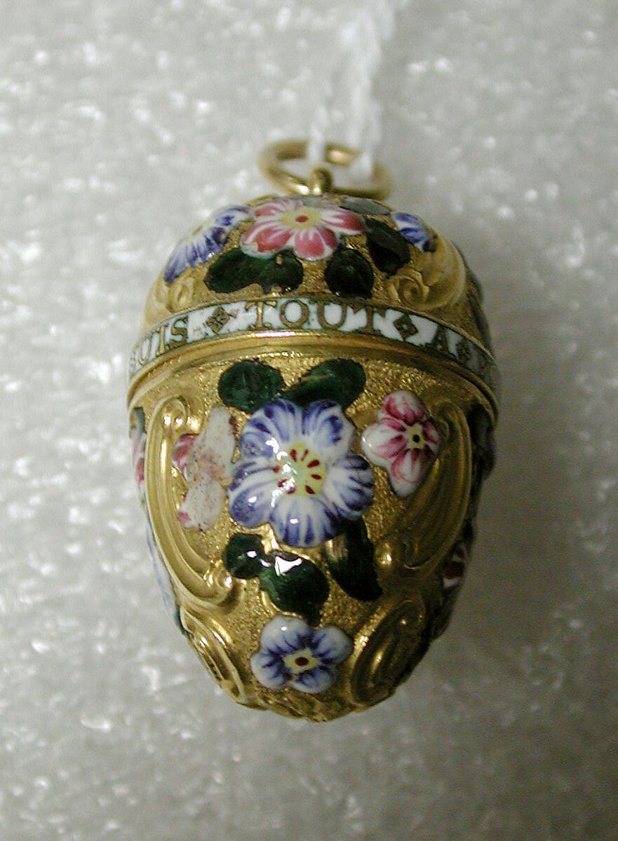 Vinaigrette, Gold and enamel, British 