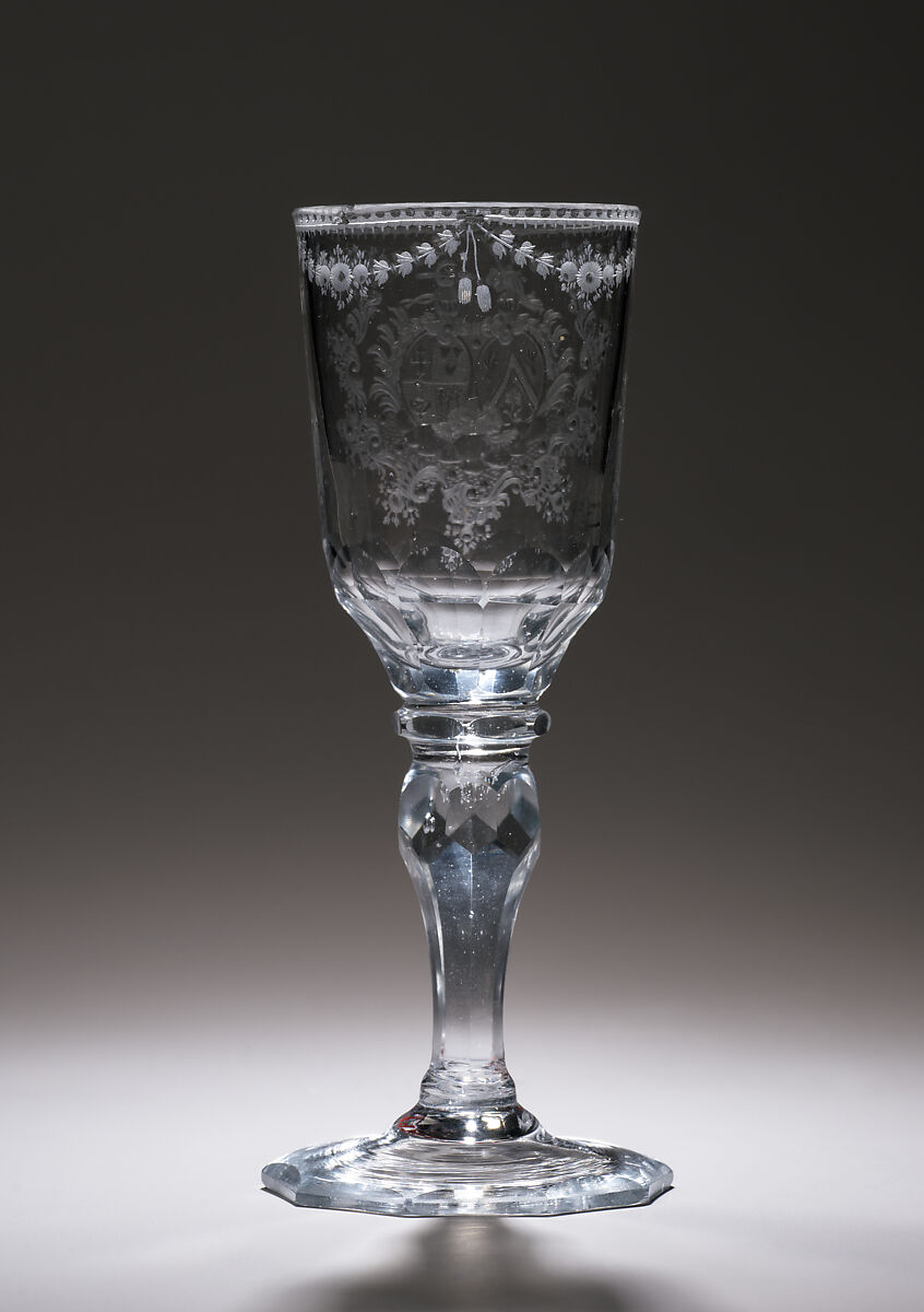 Wineglass, Glass, Southern German