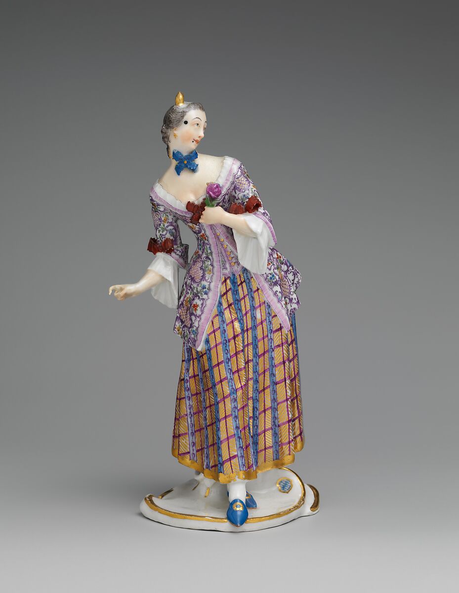 Lucinda, Nymphenburg Porcelain Manufactory (German, 1747–present), Hard-paste porcelain decorated in polychrome enamels, gold, German, Neudeck-Nymphenburg 