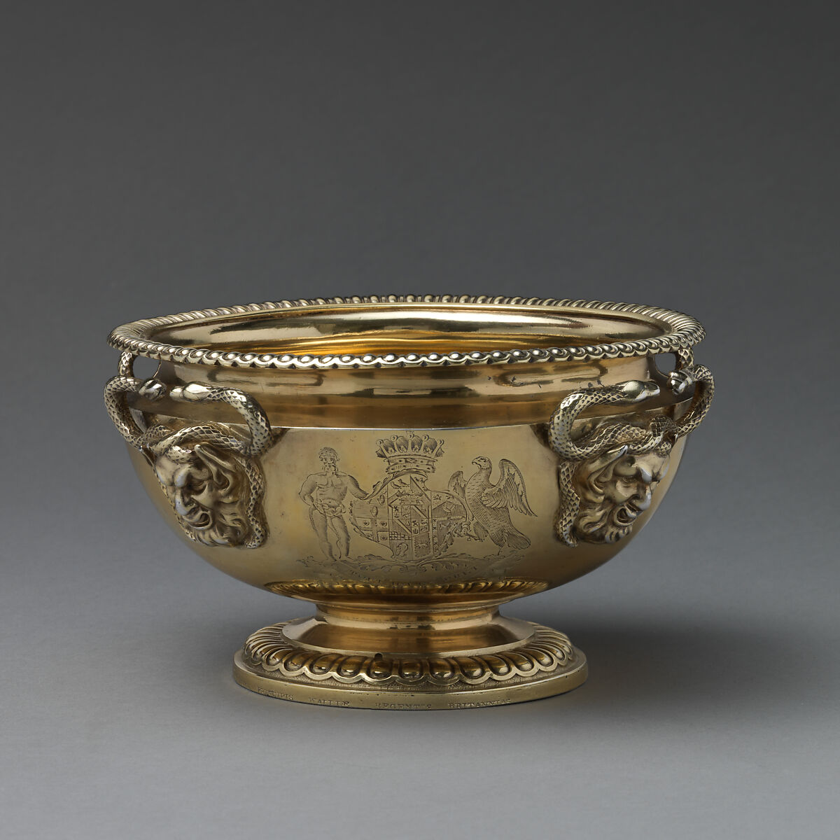 Sugar bowl (part of a set), Paul Storr (British, 1771–1844), Silver-gilt, British, London 