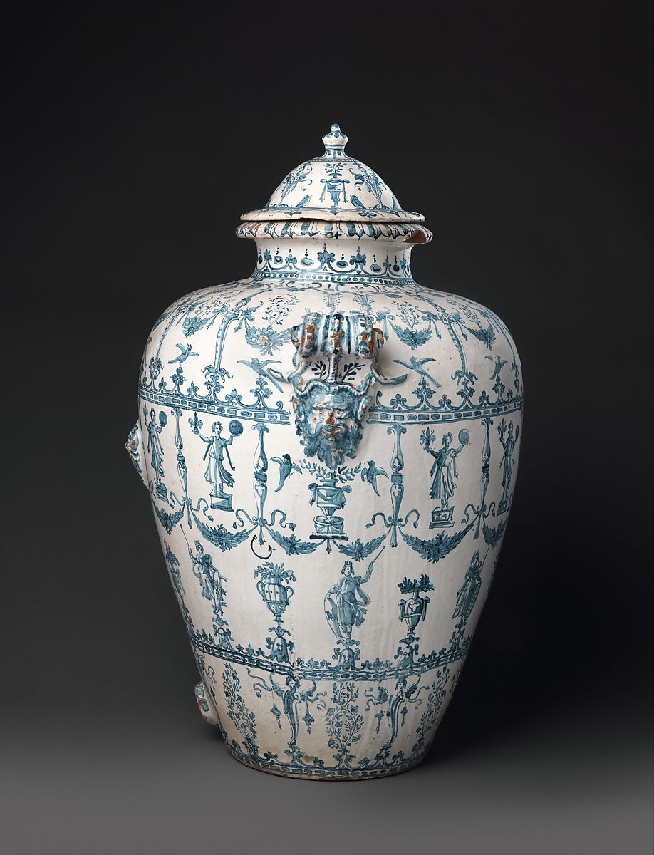 Wine jar (Orcio da vino), workshop of the Marmi family, Maiolica (tin-glazed earthenware), Italian, Montelupo