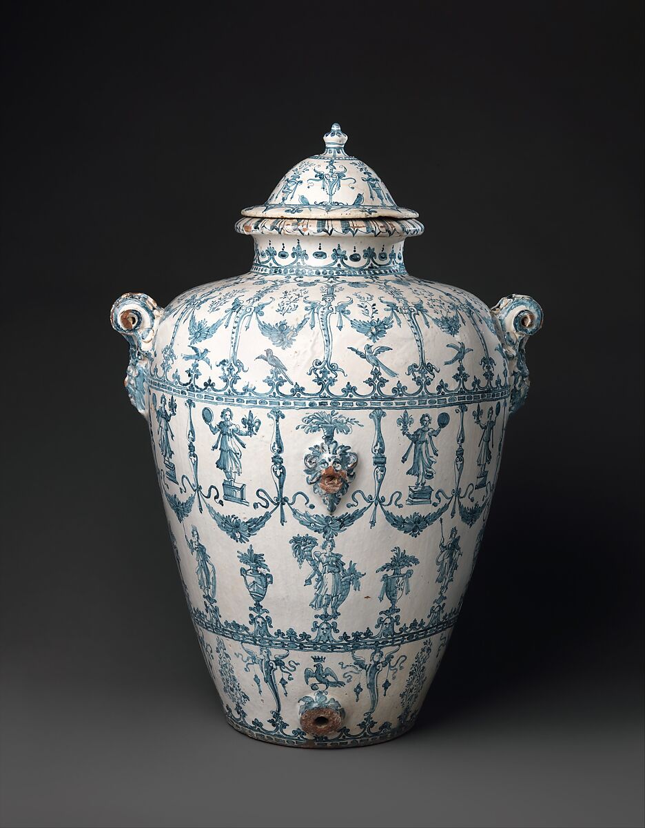 Wine jar (Orcio da vino), workshop of the Marmi family, Maiolica (tin-glazed earthenware), Italian, Montelupo 