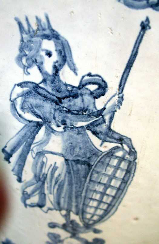 Wine jar (Orcio da vino), workshop of the Marmi family, Maiolica (tin-glazed earthenware), Italian, Montelupo